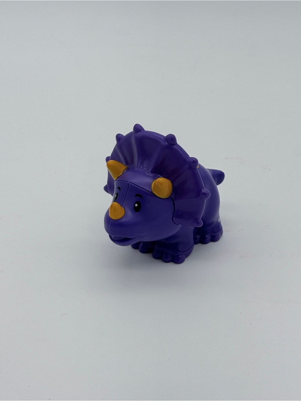 Dino Village Purple Triceratops Fisher-Price Little People Dinosaur Toy Figure